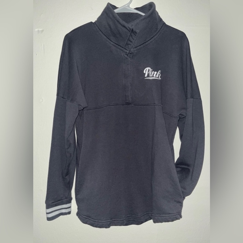 VS PINK Quarter Snap Pullover
